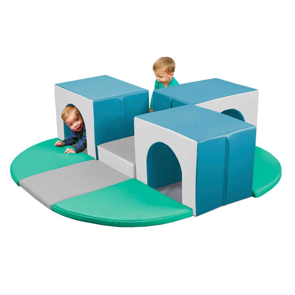 ECR4Kids SoftZone Lincoln Tunnel grimpeur en mousse pour tout-petits pour  un jeu actif en toute sécurité, parcours d'obstacles intérieur doux,  structure d'escalade et de ramper pour salles de jeux et salles de