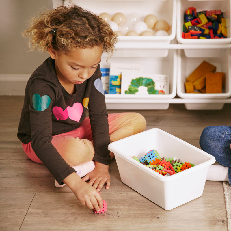 3-Tier Organizer with Shelf and 9 Bins, Toy Storage