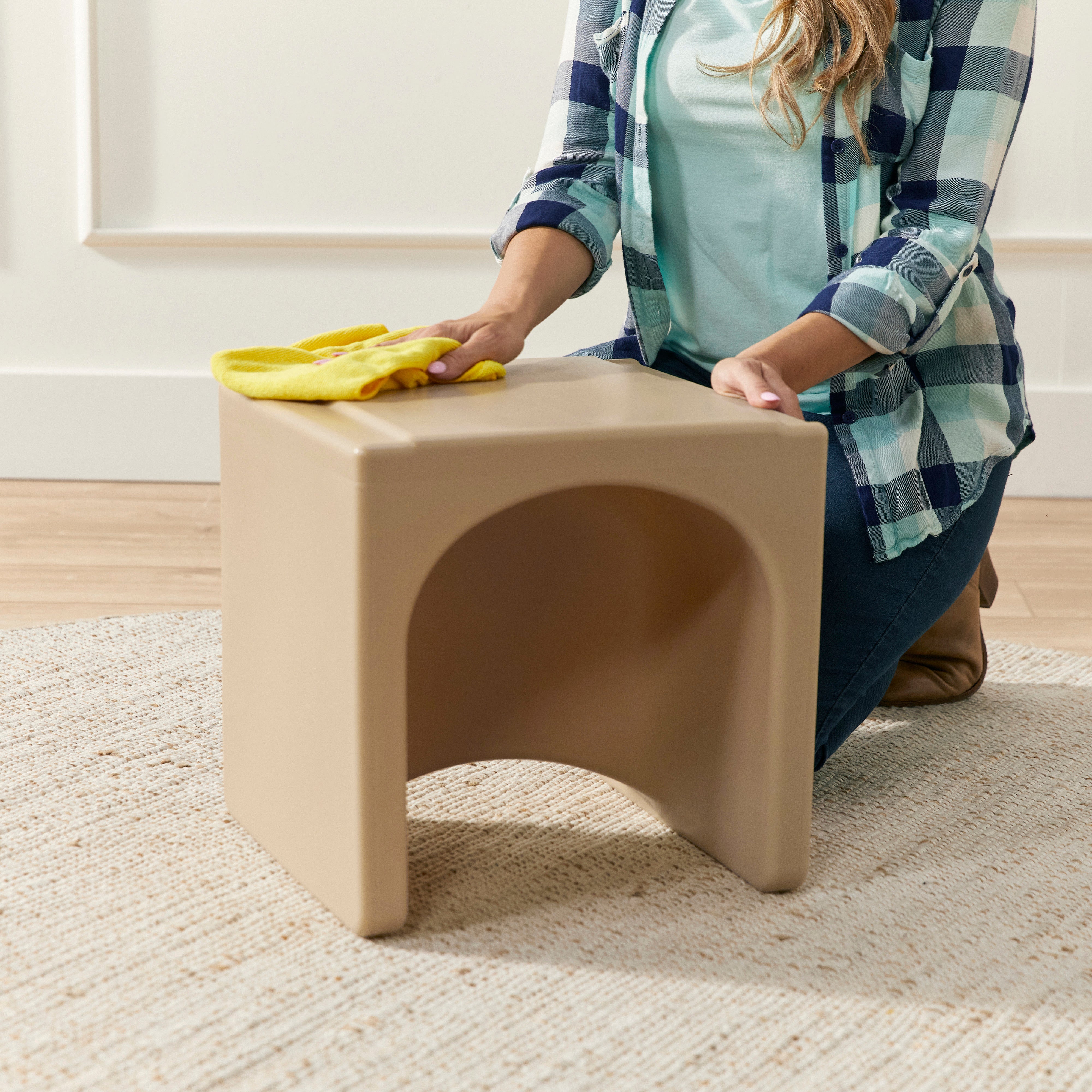 Tri-Me Table and Cube Chair Set, 3-Piece