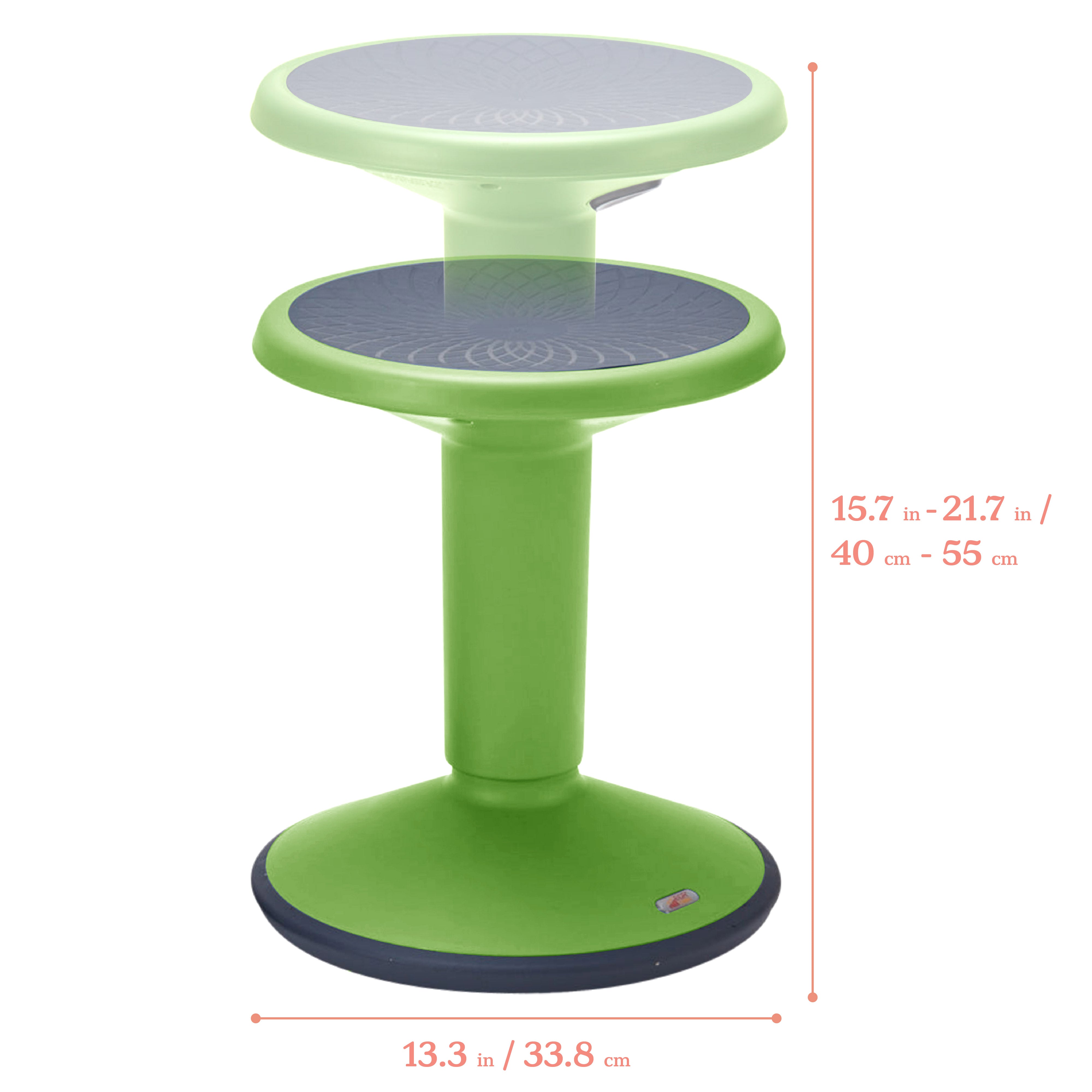 SitWell Adjustable Height Wobble Stool, Active Flexible Seating Chair