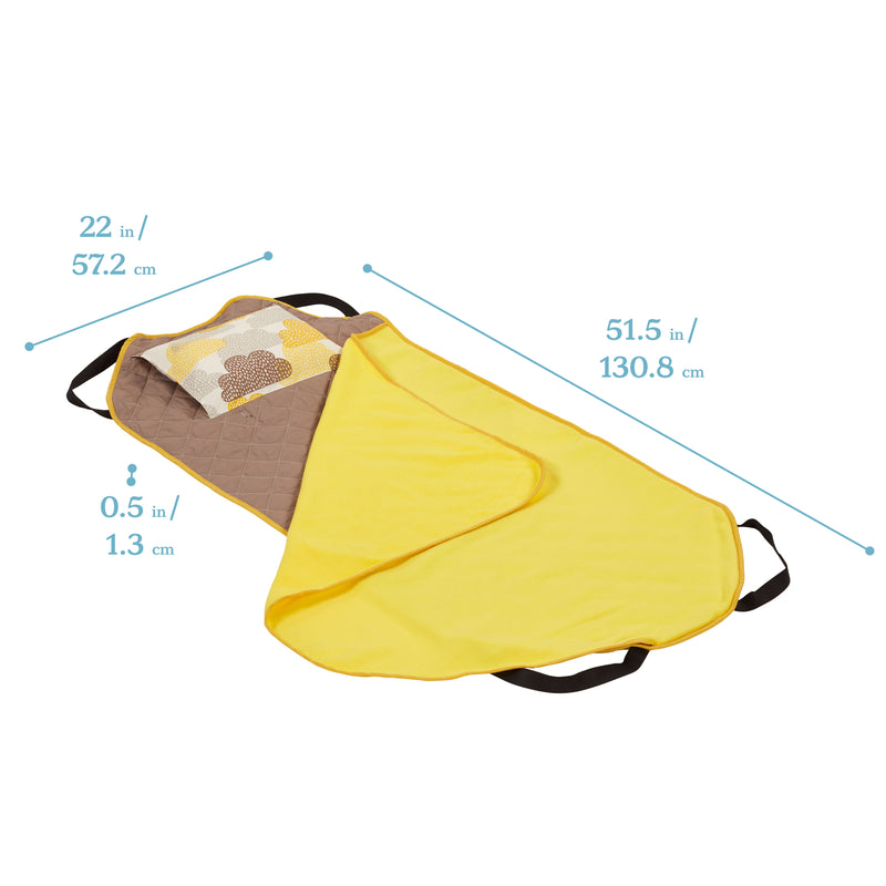 Toddler Nap Mat Companion - Portable All-in-One Preschool/Daycare Nap Bundle