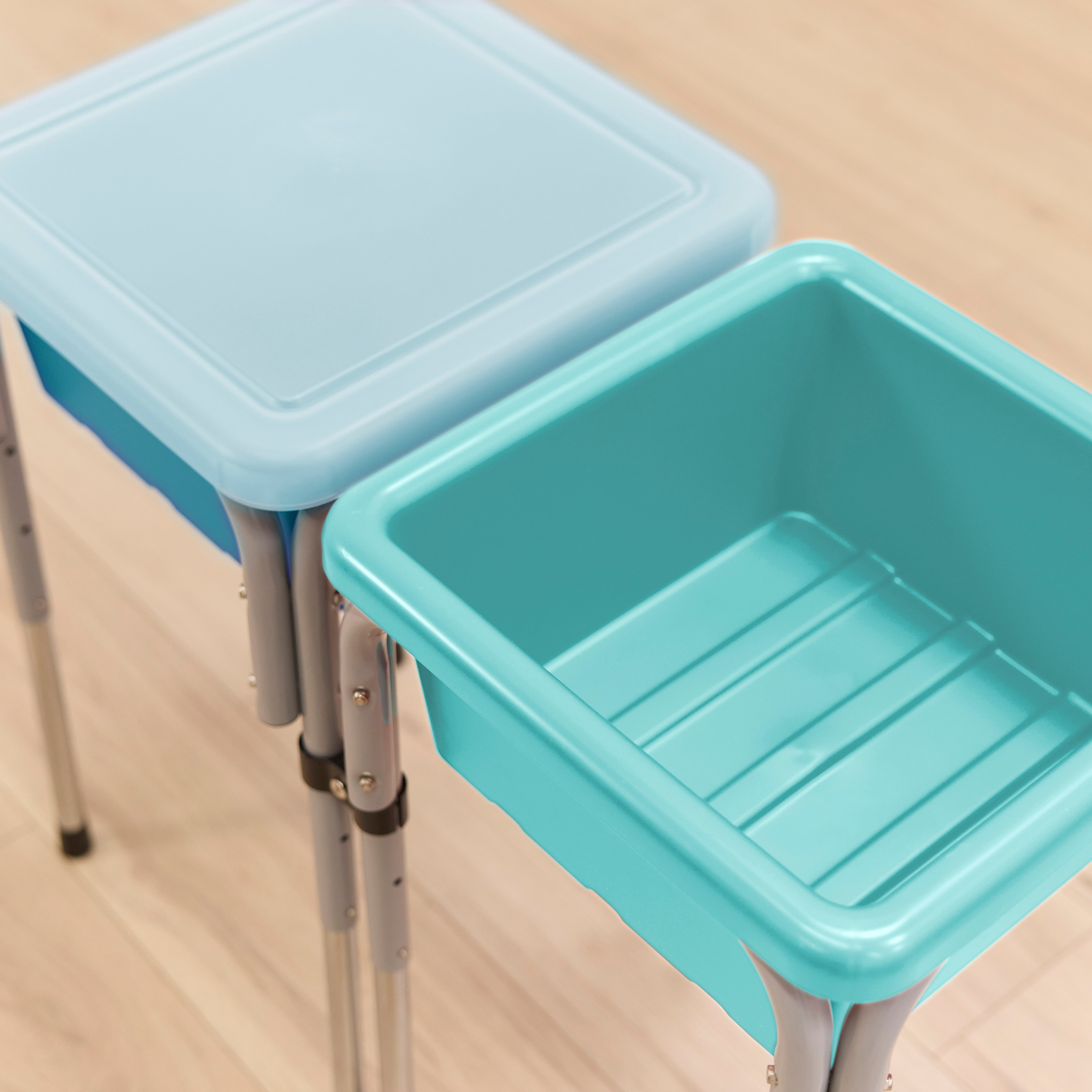Adjustable Double Sensory Table with Lids