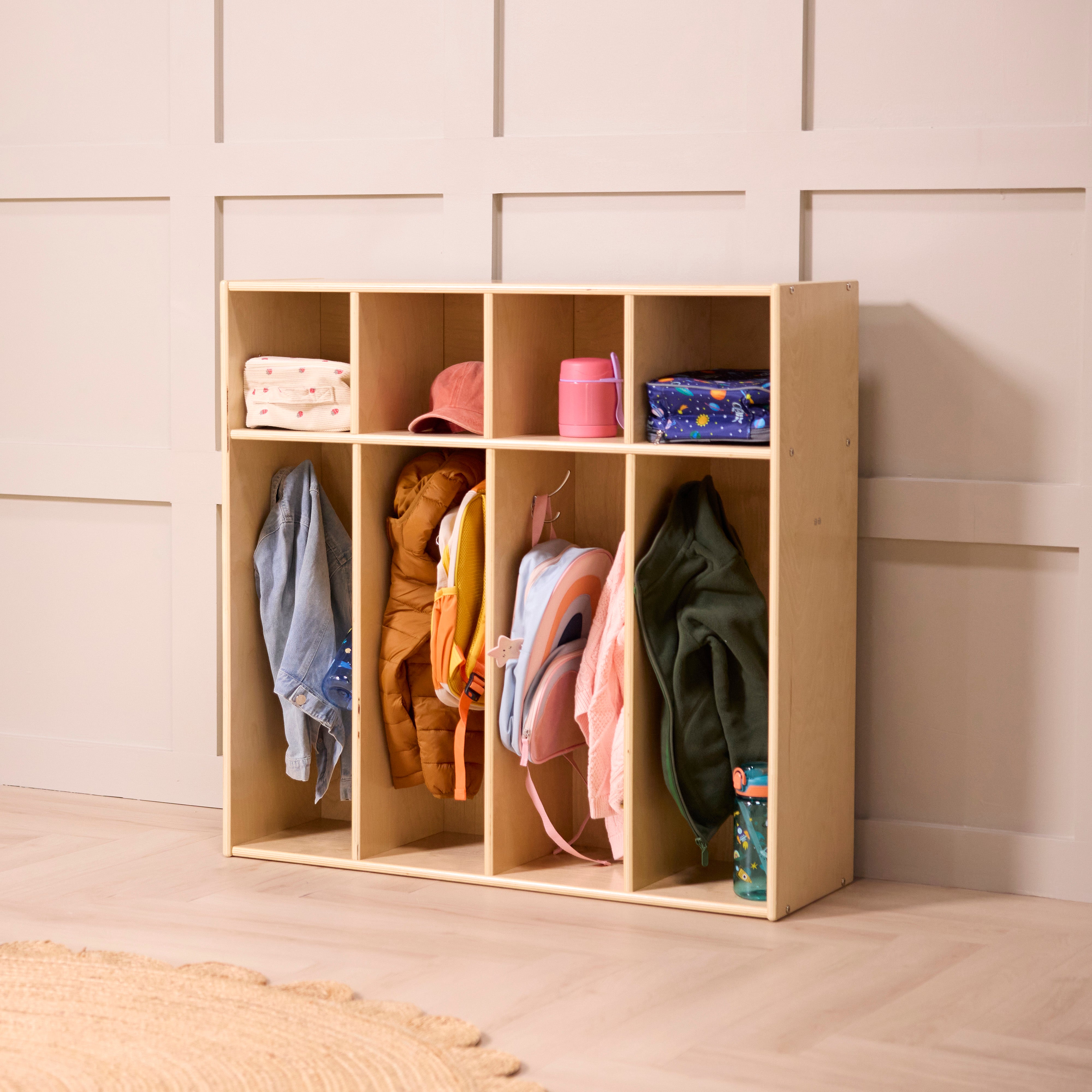 Sleekline 4-Section Toddler Storage Coat Locker