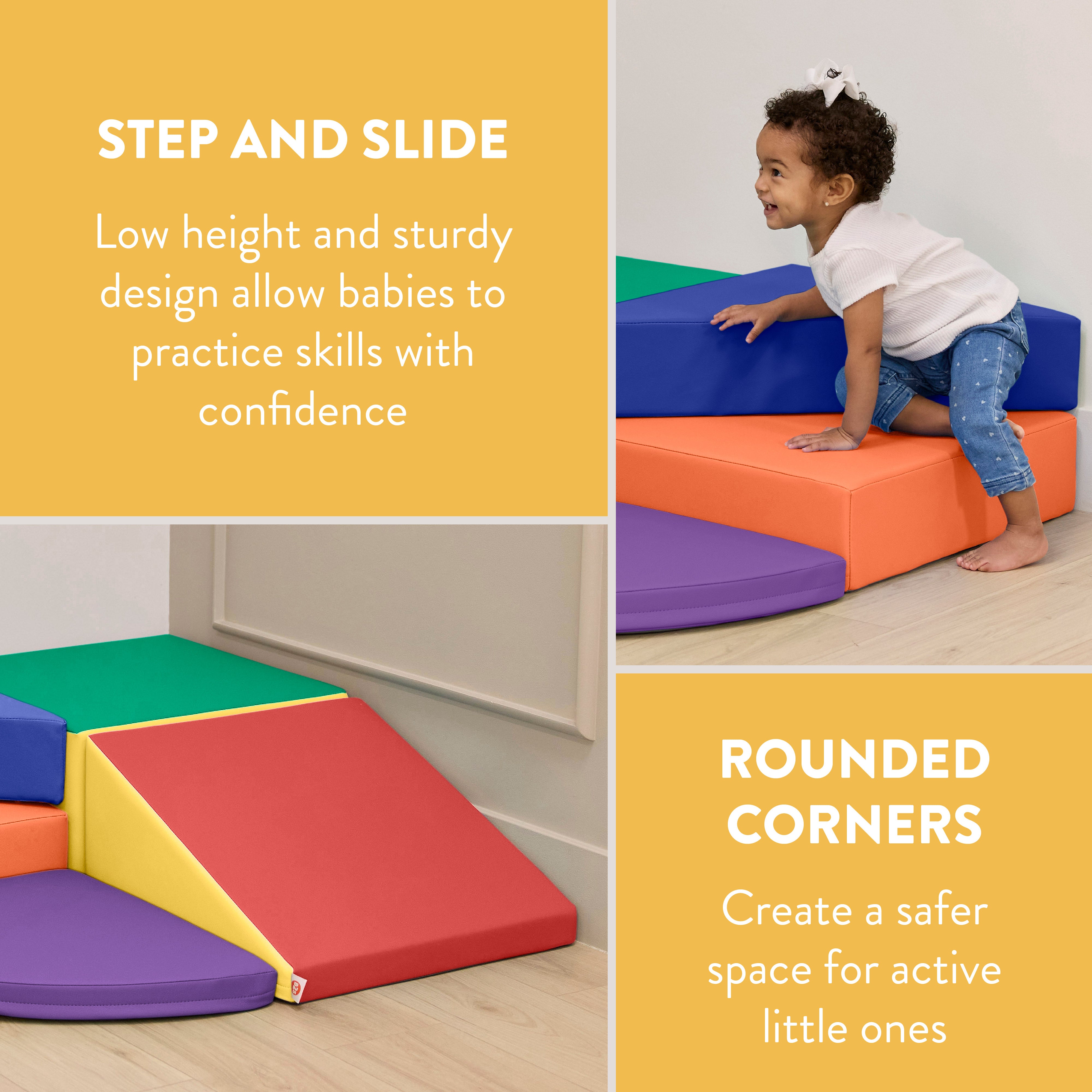 Little Haven Twist Step & Slide Corner Climber, 5-Piece