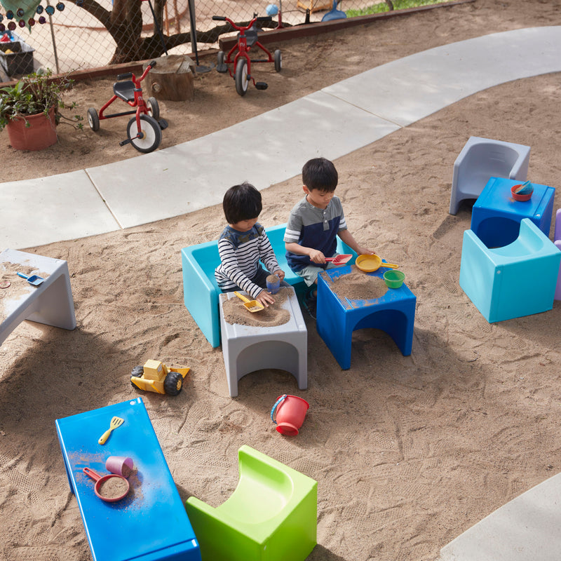 ECR4Kids Tri-Me 3-In-1 Cube Chair, Kids Furniture