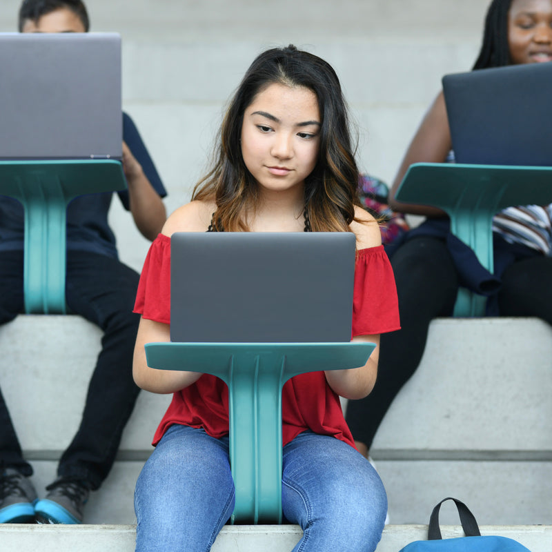 The Surf Portable Lap Desk and Surf Cushion, Flexible Seating Floor Desk with Foam Pad, 10-Pack