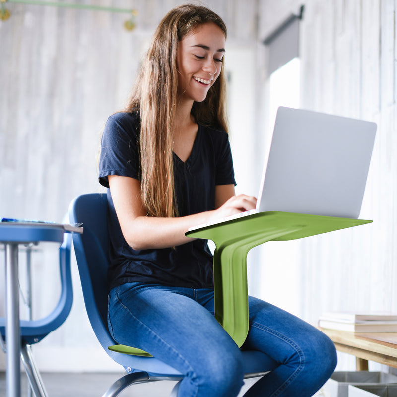 The Surf Portable Lap Desk and Surf Cushion, Flexible Seating Floor Desk with Foam Pad, 10-Pack