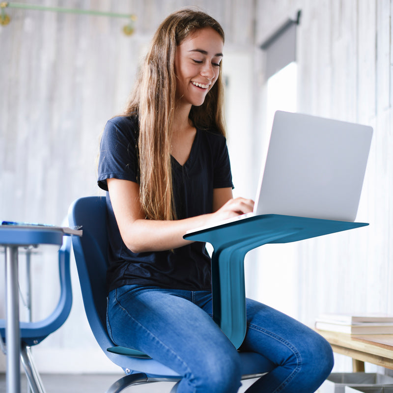 The Surf Portable Lap Desk and Surf Cushion, Flexible Seating Floor Desk with Foam Pad, 10-Pack