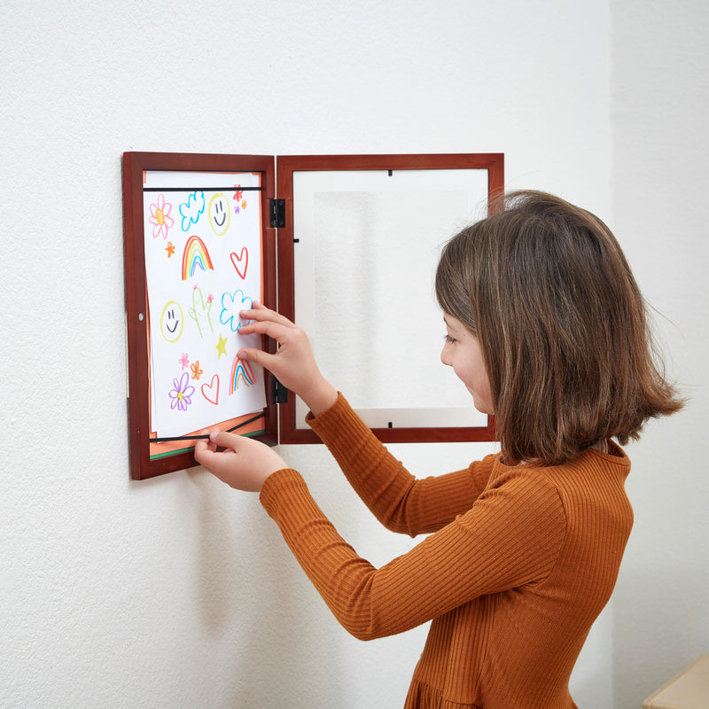 Lil Artist Picture Frame, Interchangeable Kids' Art Storage, 9in x 12in, 2-Pack